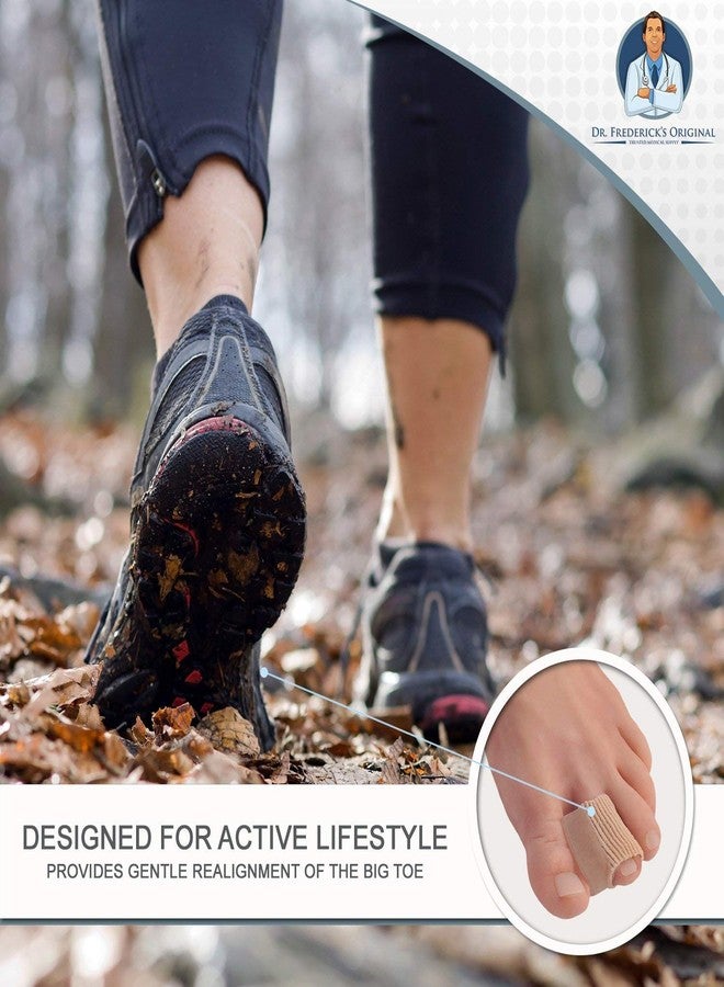 Dr. Frederick's Original Fabric Toe Protectors - 4 ct - Bunion Relief Toe Spacer Set - Fabrigrip Separator Caps for Men & Women - Image 2